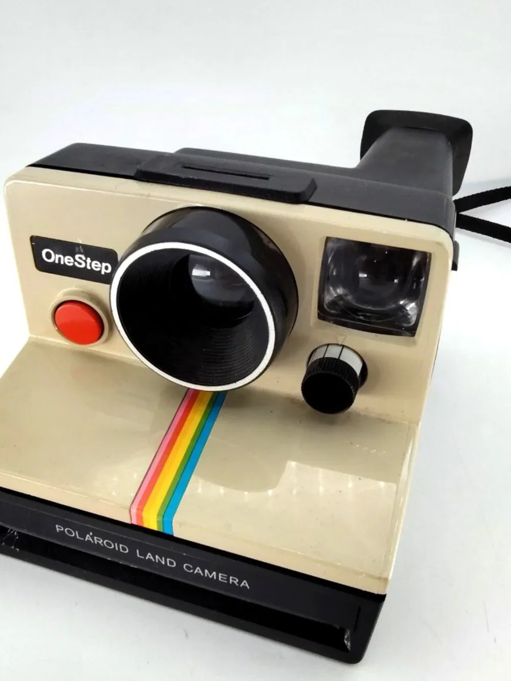 Polaroid OneStep SX-70 Rainbow Stripe Instant Film Camera Vintage UNTESTED